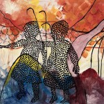Meisjes. 2022 gouache op karton 120 x 90 cm
€ 850,- in overleg in te lijsten.
Ook dit schilderij is t huur/koop voor € 50,- per maand