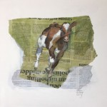 Rennend kalfje
Acryl, collage op doek
30 x 30 x 3 cm
2019
€ 175,-