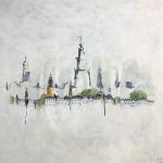 Skyline Zutphen
2021
acryl, krijt op doek
100 x 100 cm
€ 1800,-
Dit schilderij is ook te huur/koop voor € 50,-
per maand, kijk voor informatie op deze site bij: Over 't atelier/kunstverhuur
Het schilderij hangt nu bij restaurant Galantijn, Stationsstraat 9 Zutphen