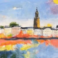 2020 acryl op doek
90 x 30 x 3, verkocht
Op de homepage staat een film, waarop te zien is hoe dit schilderij tot stand is gekomen.